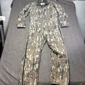 Vintage USA Walls‎ Blizzard Pruf Insulated Coveralls SZ L Treebark Camo Hunting